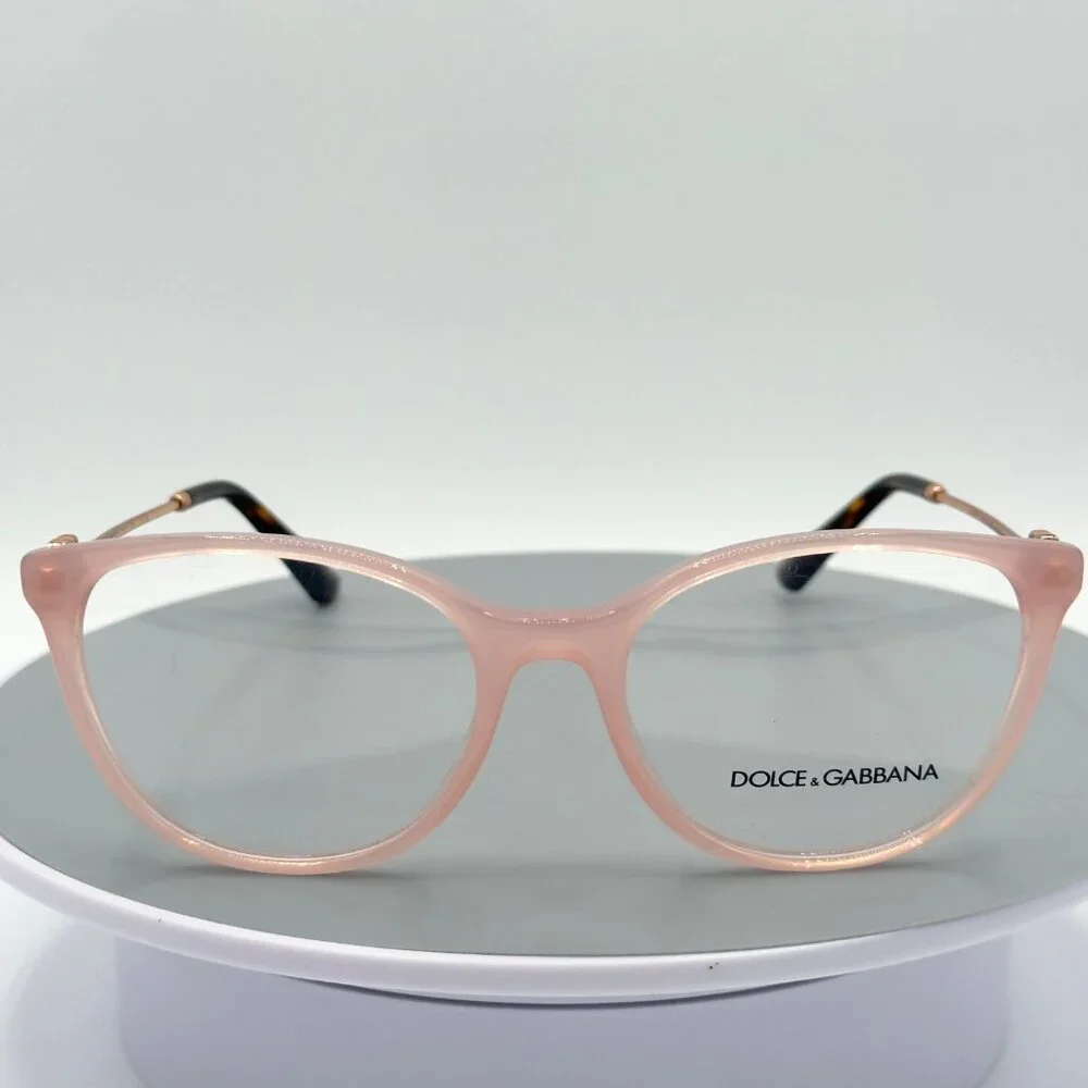 Dolce & Gabbana DG 3363 3384 Pink Rose Gold Tortoise Frame Demo Lens 54 18 145